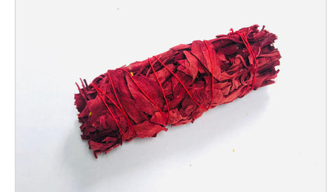 Dragon's Blood white sage smudge 4" Dragon's Blood white sage smudge 4"